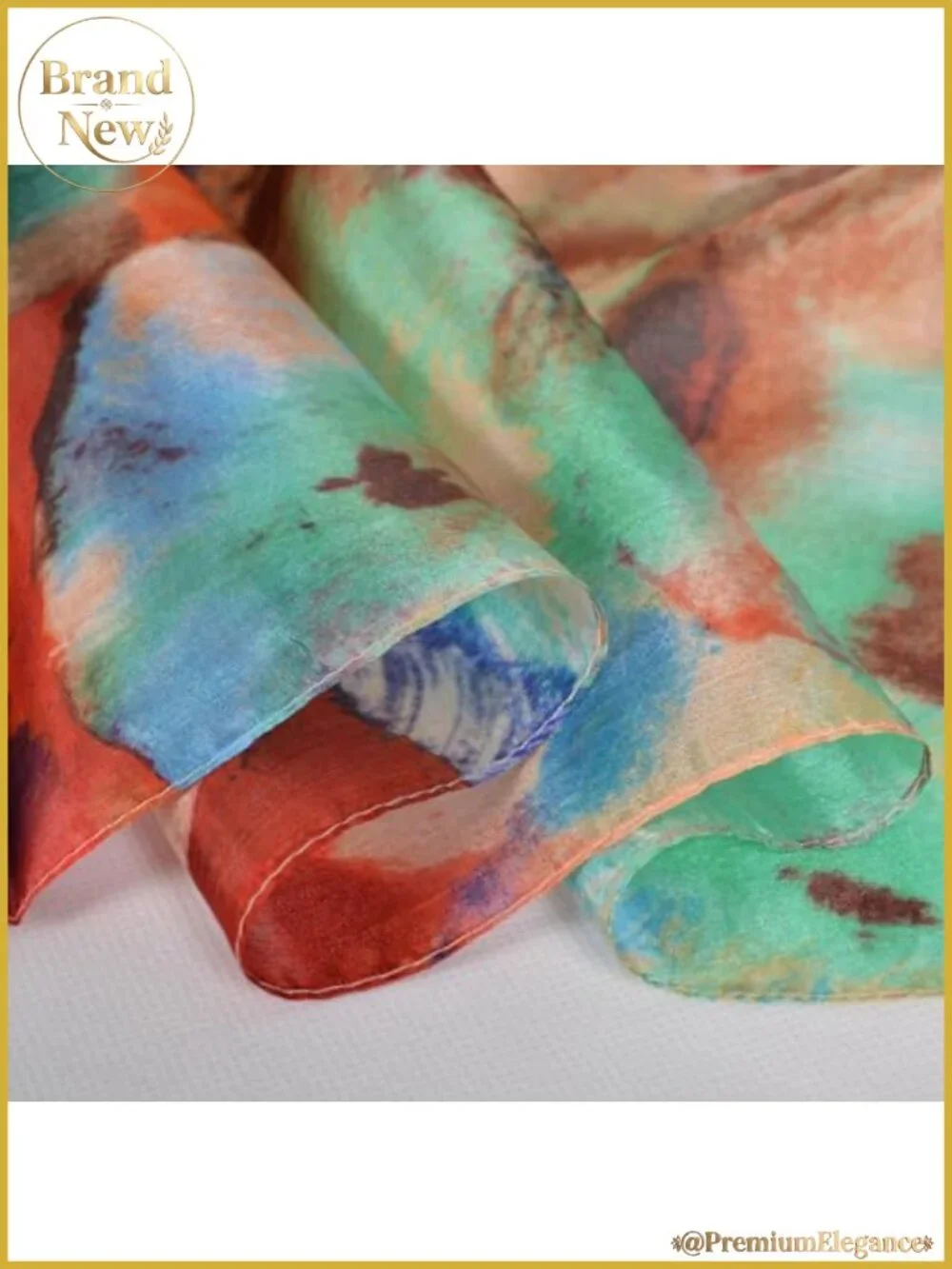 100% Mulberry Silk Scarf Large Floral Shawl Wrap